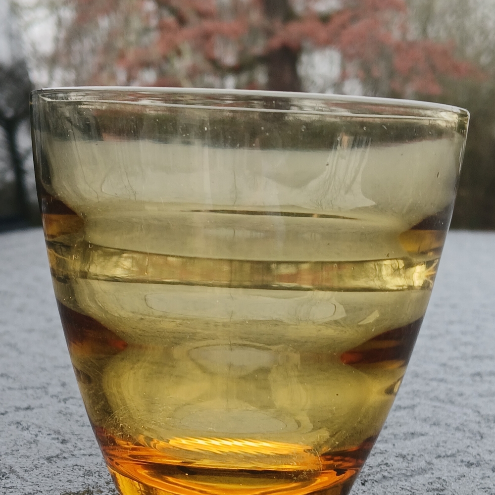 Vintage 1959's  Hazel Atlas Waterfall Beehive Highball Glass